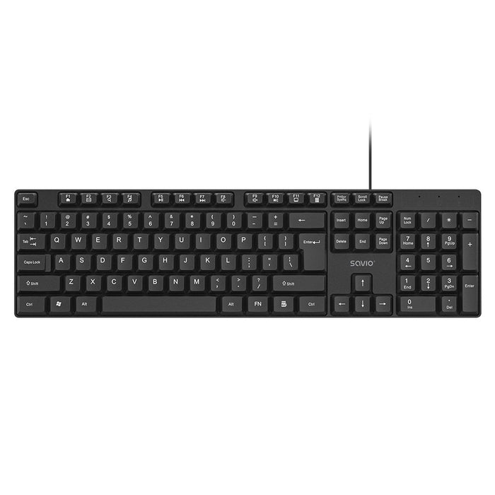 EAN 5901986048848 - Savio KB-01 teclado Hogar / Oficina USB QWERTY Inglés de EE. UU. Negro imagen 1