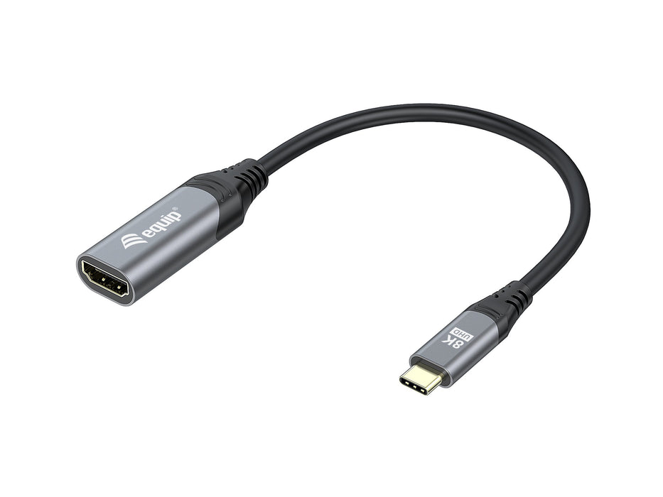 EAN 4015867230008 - Equip 133492 adaptador de cable de vídeo 0,15 m USB Tipo C Negro, Gris imagen 1