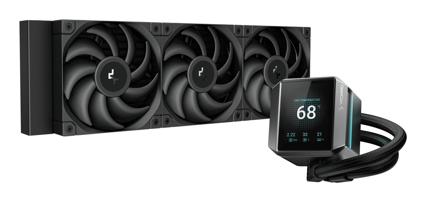 EAN 6933412728764 - DeepCool MYSTIQUE 360 Procesador Sistema de refrigeración líquida todo en uno 12 cm Negro 1 pieza(s) imagen 1