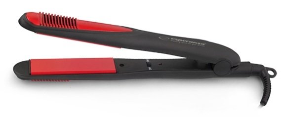EAN 5901299915530 - Esperanza EBP004 Utensilio de peinado Plancha de pelo Negro, Rojo 35 W imagen 1