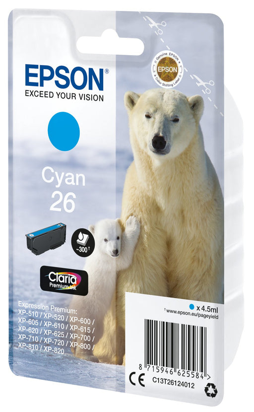 EAN 8715946625584 - Epson Polar bear C13T26124012 cartucho de tinta 1 pieza(s) Original Rendimiento estándar imagen 2