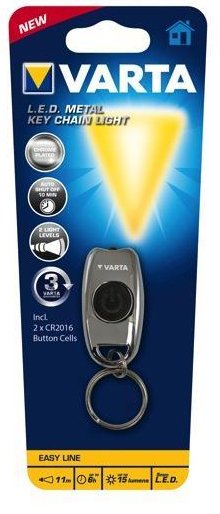 EAN 4008496883226 - Varta L.E.D. METAL KEY CHAIN LIGHT Cromo Linterna de llavero LED imagen 1