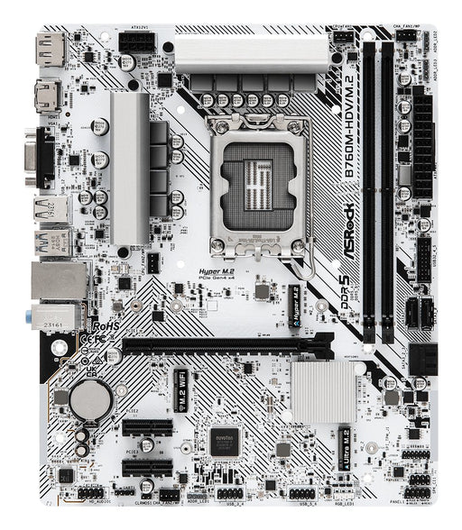EAN 4710483943485 - Asrock B760M-HDV/M.2 placa base Intel B760 LGA 1700 micro ATX imagen 2