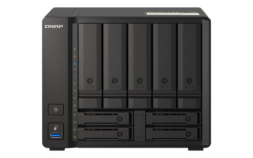 EAN 4713213518649 - QNAP TS-H973AX NAS Torre Ryzen Embedded V1500B 8 GB DDR4 0 TB QuTS hero Negro imagen 1