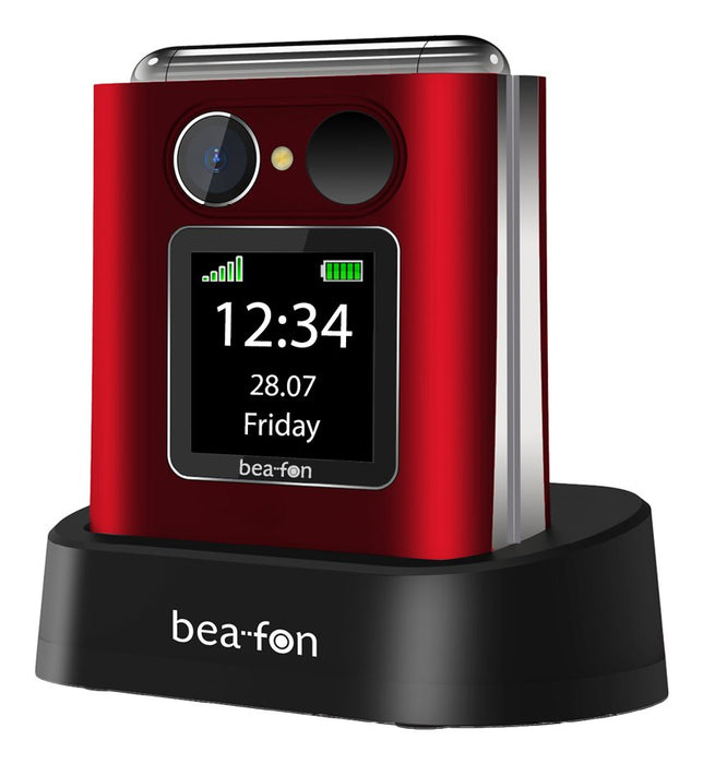 EAN 9120124823963 - Beafon FOLD 10 5,59 cm (2.2") 95 g Rojo Teléfono para personas mayores imagen 3
