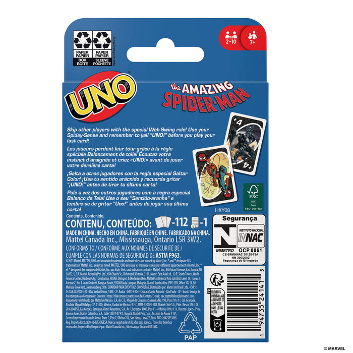 EAN 0194735241415 - Games UNO The Amazing Spider-Man Juego De Cartas Perder las cartas imagen 3