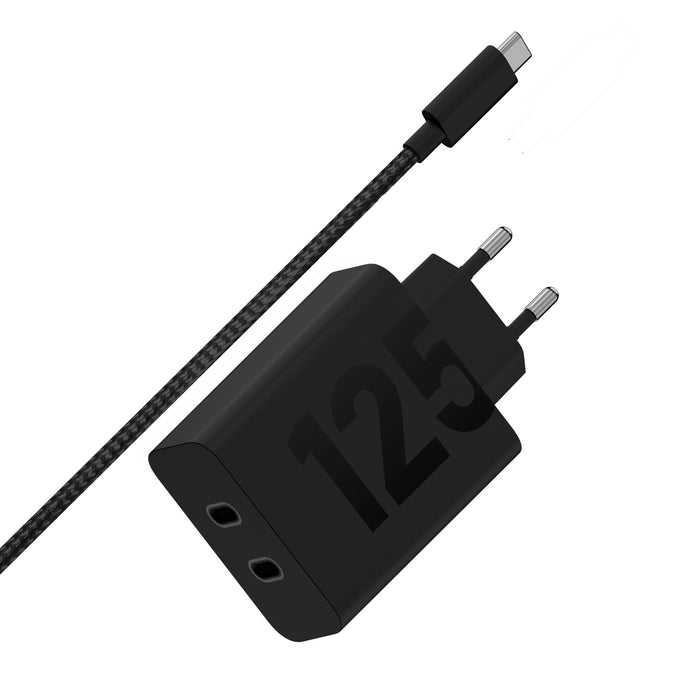 EAN 0840023280375 - Motorola TurboPower 125W Duo Charger Universal Negro Corriente alterna Carga rápida Interior imagen 2