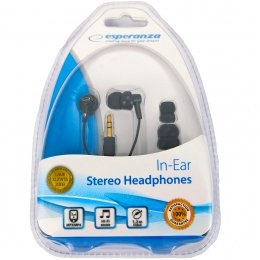 EAN 5905784769356 - Esperanza EH124 auricular y casco Auriculares Alámbrico Dentro de oído Música Negro imagen 1