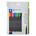 EAN 4007817140390 - Staedtler 334 C12 rotulador de punta fina Superfino Negro, Azul, Verde, Gris, Azul claro, Verde claro, Na imagen 1