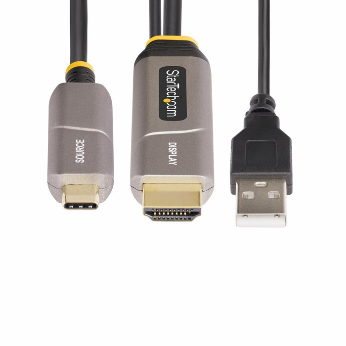 EAN 65030898201 - StarTech.com 145B-USBC-HDMI4K-AOC adaptador de cable de vídeo HDMI tipo A (Estándar) Negro imagen 6