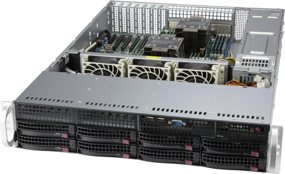 EAN 0672042442584 - Supermicro CSE-825BTQC-R1K23LPB carcasa de ordenador Estante Negro 1200 W imagen 1