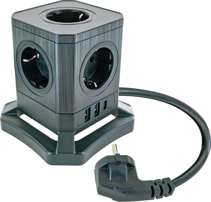 EAN 4004005039108 - Schwaiger STLB3520 base múltiple 5 salidas AC Interior Negro imagen 6