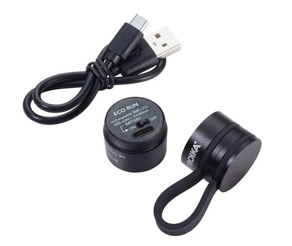 EAN 4024023202124 - TROIKA ECO RUN Negro Linterna de montaje magnético SMD LED imagen 4