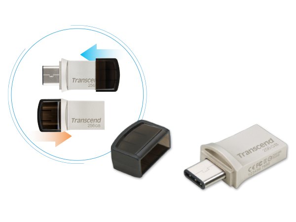 EAN 0760557864943 - Transcend JetFlash 890 unidad flash USB 256 GB USB Type-A / USB Type-C 3.2 Gen 1 (3.1 Gen 1) Plata imagen 7