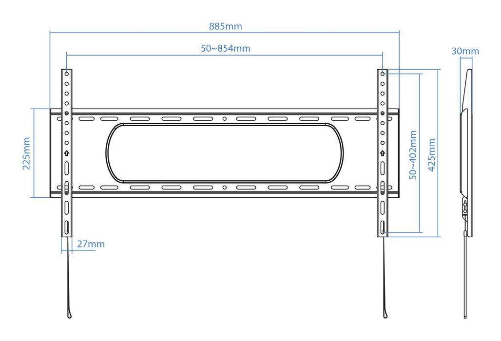 EAN 8433281015005 - TooQ LP1090F-B soporte para TV 2,29 m (90") Negro imagen 5