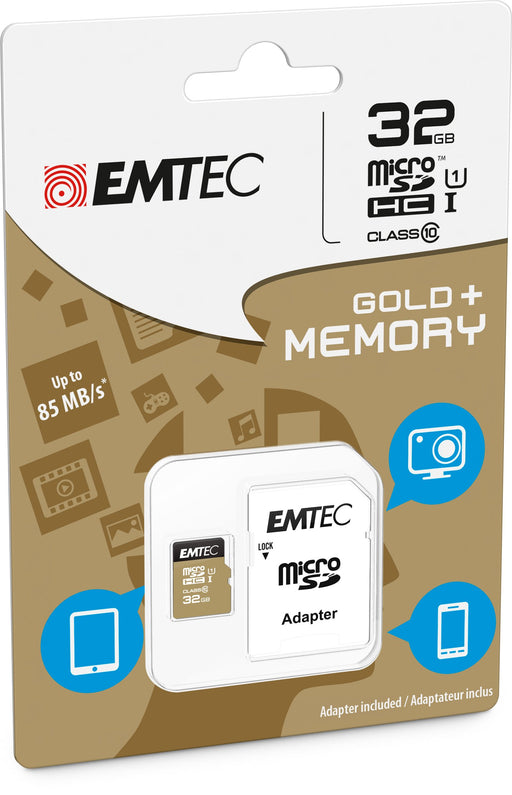 EAN 3126170142269 - Emtec microSD Class10 Gold+ 32GB MicroSDHC Clase 10 imagen 2