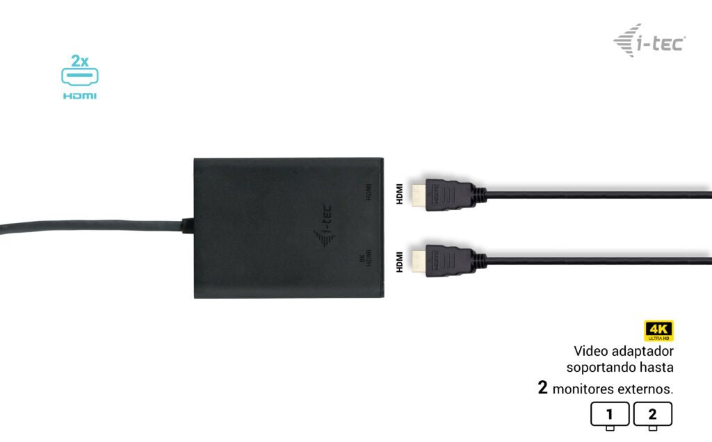 EAN 8595611706561 - i-tec C31DUAL4K60HDMI Adaptador gráfico USB 7680 x 4320 Pixeles Negro imagen 8