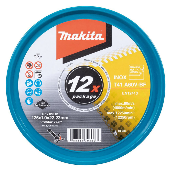 EAN 0088381793001 - Makita E-17120-12 Trennscheibe gerade 125 mm 12 St. Corte del disco imagen 4