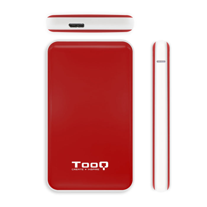 EAN 8433281008328 - TooQ TQE-2528R caja para disco duro externo Caja externa para unidad de estado sólido (SSD) Rojo 2.5" imagen 3