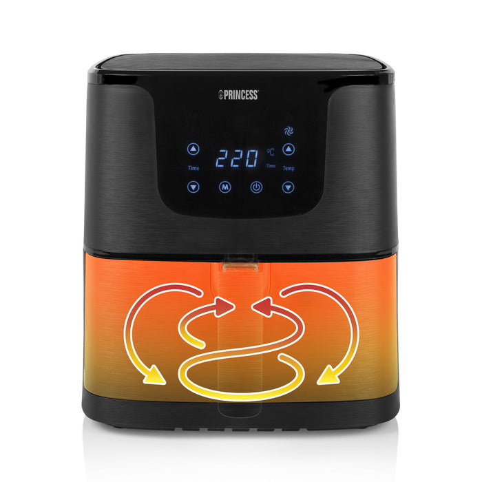 EAN 8713016099549 - Princess 183014 Sencillo 5,2 L Independiente 1700 W Freidora de aire caliente Negro imagen 3