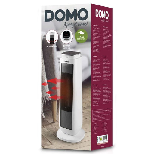 EAN 5411397135193 - Domo DO7347H calefactor eléctrico Interior Negro, Blanco 2000 W Ventilador tipo torre para el hogar imagen 2