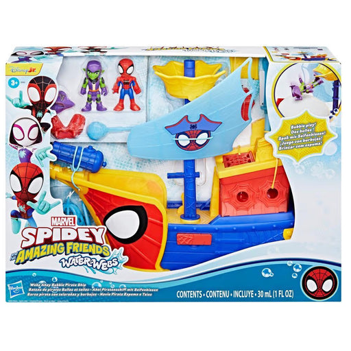 EAN 5010996281357 - Marvel Spidey and his Amazing Friends Water-Webs Webs Ahoy Bubble Pirate Ship imagen 2