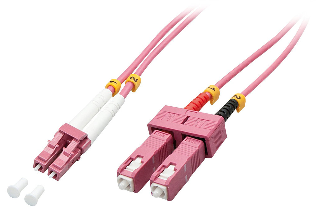 EAN 4002888463652 - Lindy 46365 Cable de fibra óptica e InfiniBand 15 m LC SC Rosa imagen 1