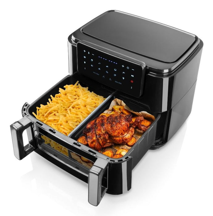 EAN 5608475038693 - Haeger AF-D10.010A freidora Doble 10 L Independiente 2600 W Freidora de aire caliente Negro imagen 3