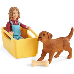 EAN 4059433356846 - schleich Vida en la Granja Puppy Wagon Ride imagen 4