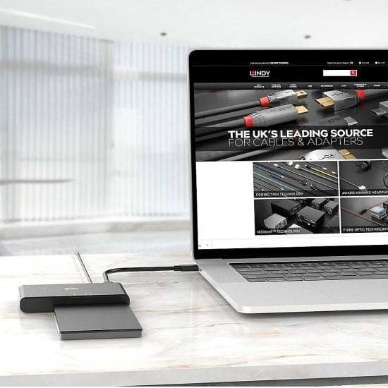 EAN 4002888433594 - Lindy 43359 base de conexión para disco duro USB 3.2 Gen 2 (3.1 Gen 2) Type-C Negro imagen 5