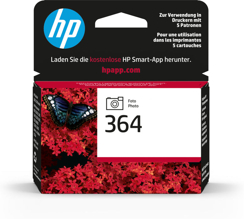 EAN 0883585705153 - HP 364 Photo Original Ink Cartridge cartucho de tinta 1 pieza(s) Rendimiento estándar Foto negro imagen 1