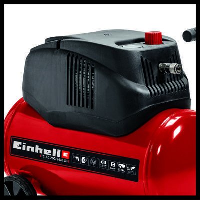 EAN 4006825640496 - Einhell TC-AC 200/24/8 OF compresor de aire 1200 W 180 l/min Corriente alterna imagen 3