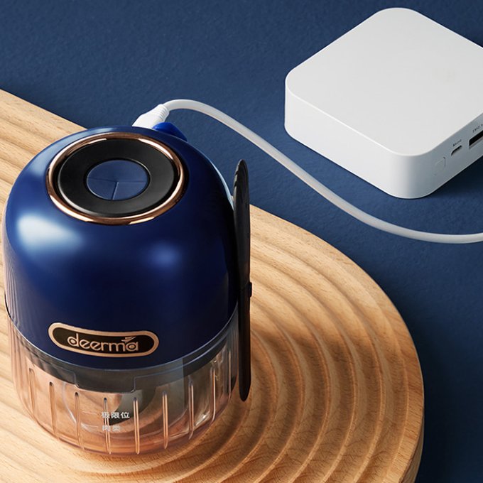 EAN 6955578036804 - Deerma JS100 picadora eléctrica de alimentos 0,15 L 40 W Negro, Azul, Transparente imagen 3