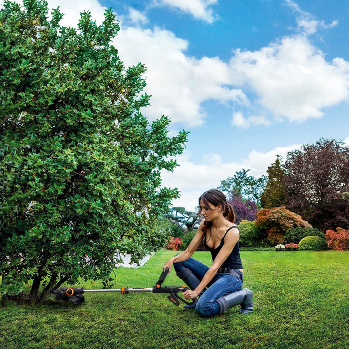 EAN 6924328306535 - WORX WG163E.9 desbrozadora/bordeadora Batería Negro, Metálico, Naranja imagen 4