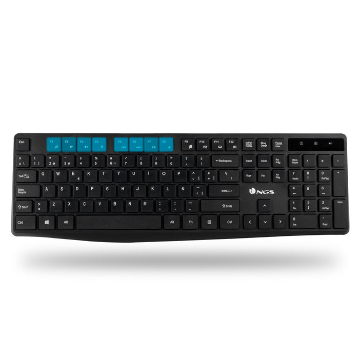 EAN 8435430617986 - NGS Allure Kit, QWERTY, IT teclado Ratón incluido Universal RF inalámbrico Italiano Negro imagen 4
