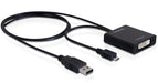 EAN 4043619653379 - DeLOCK MHL + USB-A/DVI Adaptador gráfico USB 1920 x 1080 Pixeles Negro imagen 1