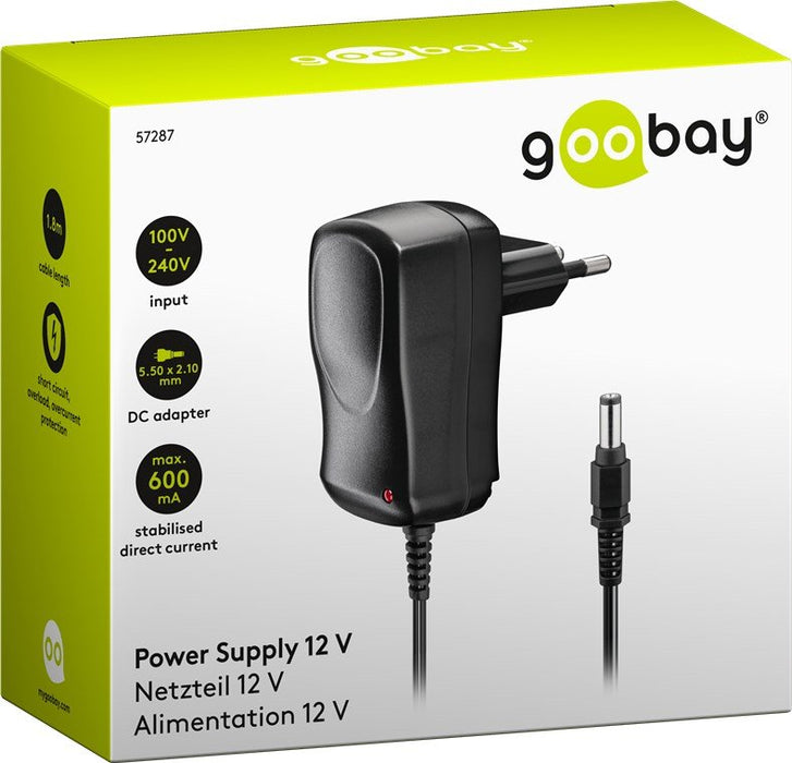 EAN 4040849572876 - Goobay 57287 adaptador e inversor de corriente Interior 7,2 W Negro imagen 3