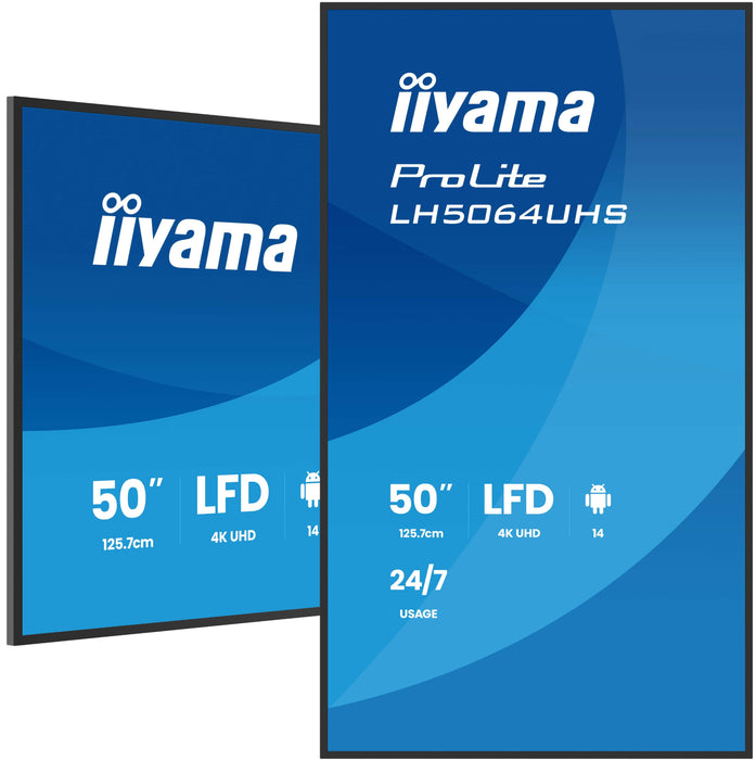 EAN 4948570125340 - iiyama LH5064UHS-B1AG pantalla de señalización Pantalla plana para señalización digital 127 cm (50") Wifi imagen 5