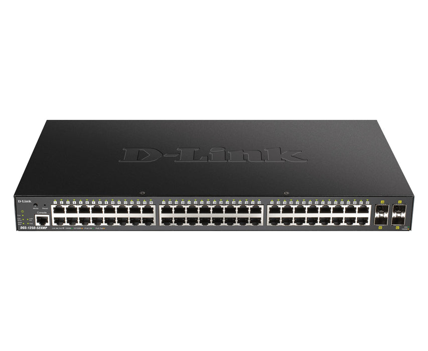 EAN 0790069467905 - D-Link DGS-1250-52XMP Gestionado L3 Energía sobre Ethernet (PoE) Negro imagen 1