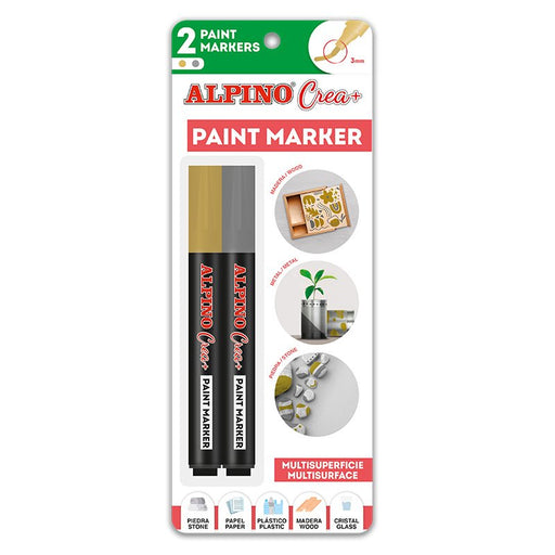 EAN 8413240608875 - Alpino AR000252 rotulador para colorear Oro, Plata 2 pieza(s) imagen 1