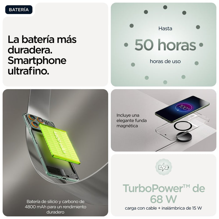 EAN 840493604534 - Motorola edge 70 17 cm (6.7") SIM doble Android 16.0 5G USB Tipo C 12 GB 512 GB 4800 mAh Verde imagen 15