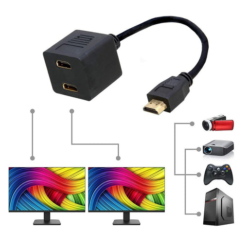 EAN 8057685304673 - Techly 0.3m HDMI - 2x HDMI M/F cable HDMI 0,3 m HDMI tipo A (Estándar) 2 x HDMI Type A (Standard) Negro imagen 1