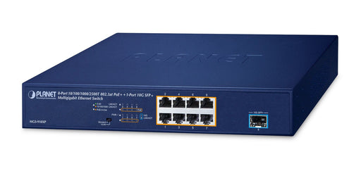 EAN 4711605287067 - PLANET MGS-910XP switch No administrado 2.5G Ethernet (100/1000/2500) Energía sobre Ethernet (PoE) Azul imagen 1