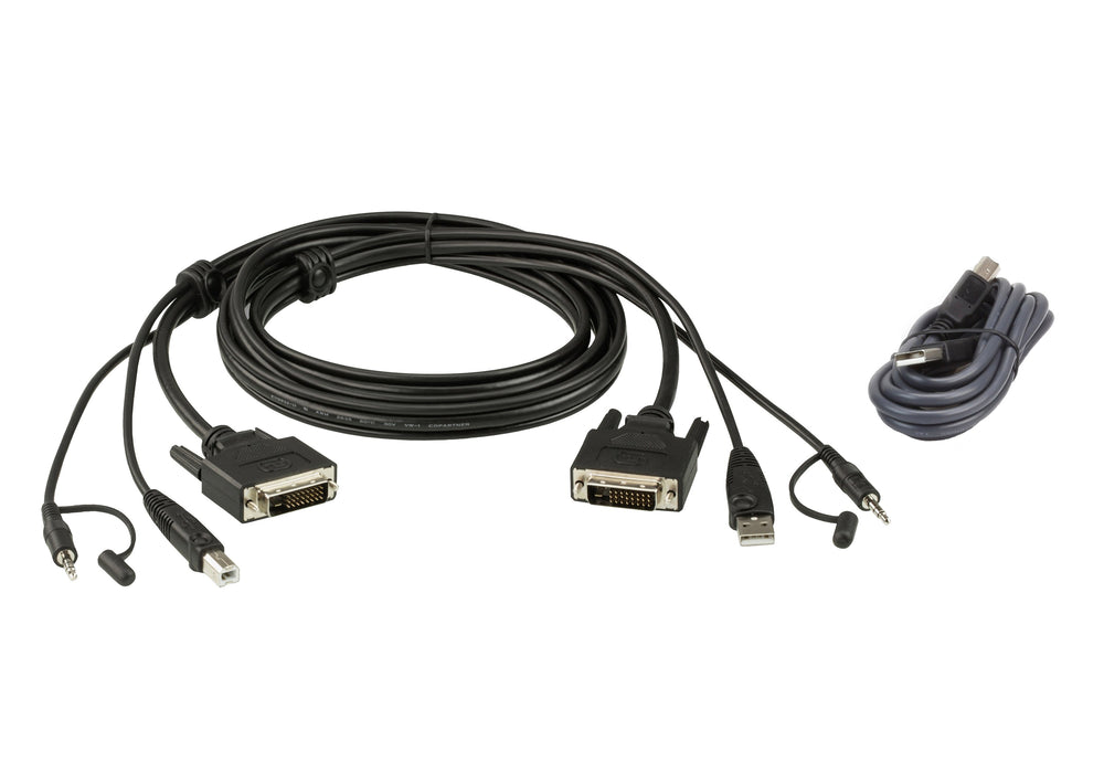 EAN 4719264647291 - ATEN 2L-7D03UDX4 cable para video, teclado y ratón (kvm) Negro imagen 1