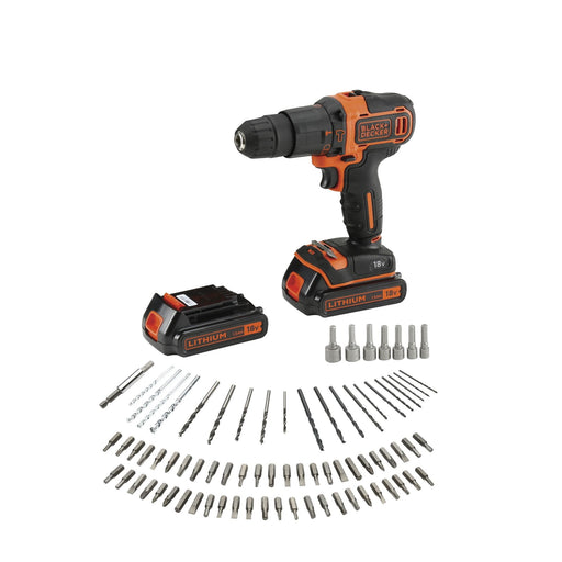 EAN 5035048653722 - Black & Decker BDCHD18BAFC-QW taladro 1400 RPM Negro, Naranja imagen 2
