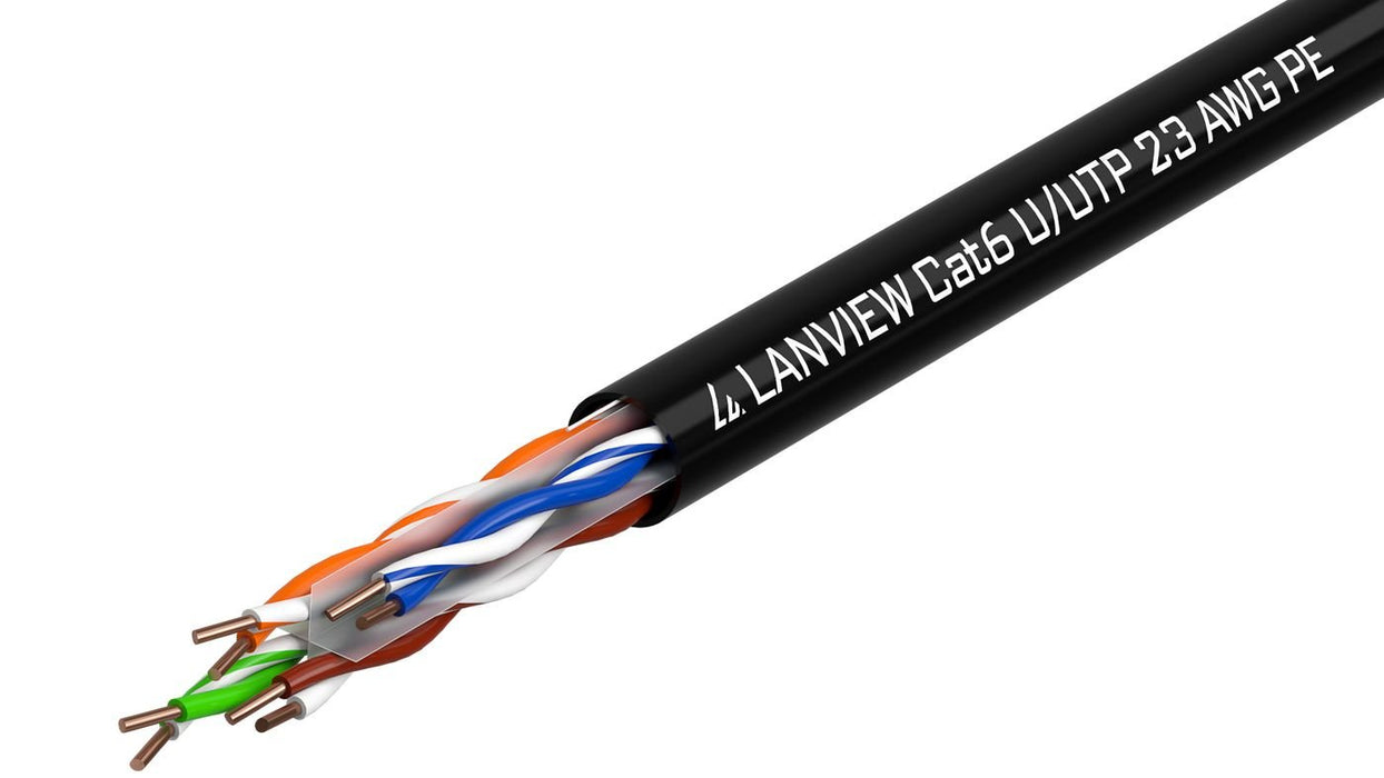 EAN 5704174522508 - Lanview LVN122151 cable de red Negro 305 m Cat6 U/UTP (UTP) imagen 1