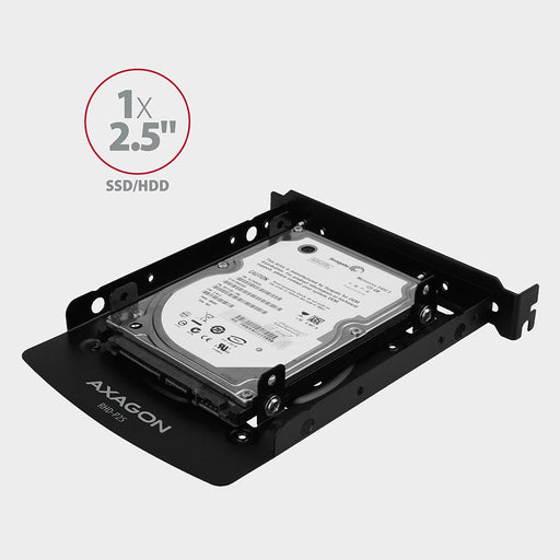 EAN 8595247905512 - Axagon RHD-225 Halterahmen für 2x 2.5\" im 3.5\" PCI-Slot - schwarz Negro Metal imagen 2