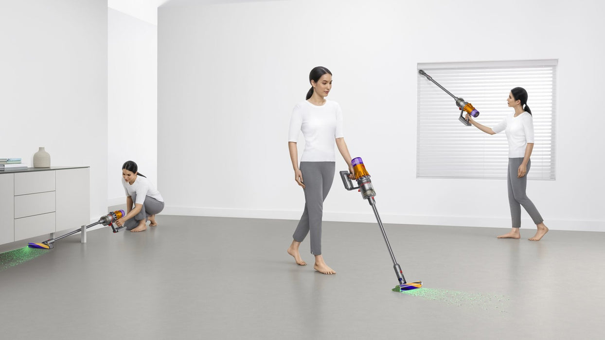 EAN 5025155088180 - Dyson V12 Detect Slim Absolute Aspiradora escoba 2 en 1 Batería Secar Sin bolsa 545 W Níquel, Amarillo imagen 8