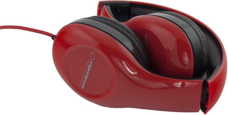 EAN 5901299903766 - Esperanza EH138R auricular y casco Auriculares Alámbrico Diadema Música Negro, Rojo imagen 2