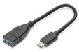 EAN 4016032368786 - Digitus AK-300315-001-S cable USB USB 3.2 Gen 1 (3.1 Gen 1) 0,15 m USB C USB A Negro imagen 1
